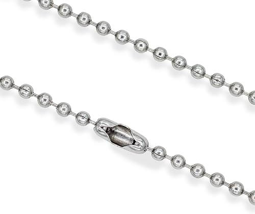 Miniatura 3 de Caritas et Fides Collar católico de crucifijo de San Benito y medalla milagrosa en cadena de bola de acero inoxidable de 24 pulgadas cadena católica