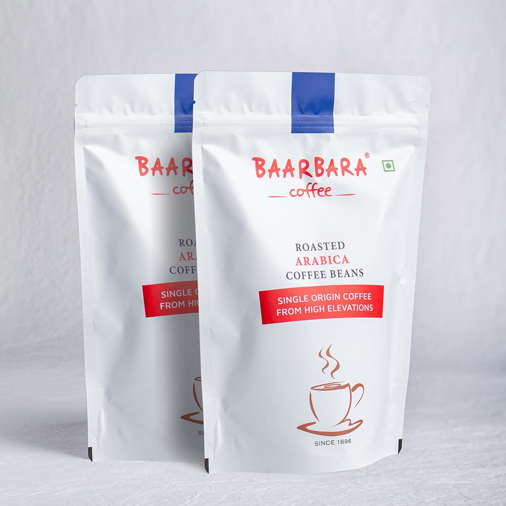 Baarbara Coffee | 100% Roasted Arabica Coffee Beans | from Chikmagalur Farms Since 1896 (Pack of 2) (B08F4426FW) Amazon Price History, Amazon Price Tracker