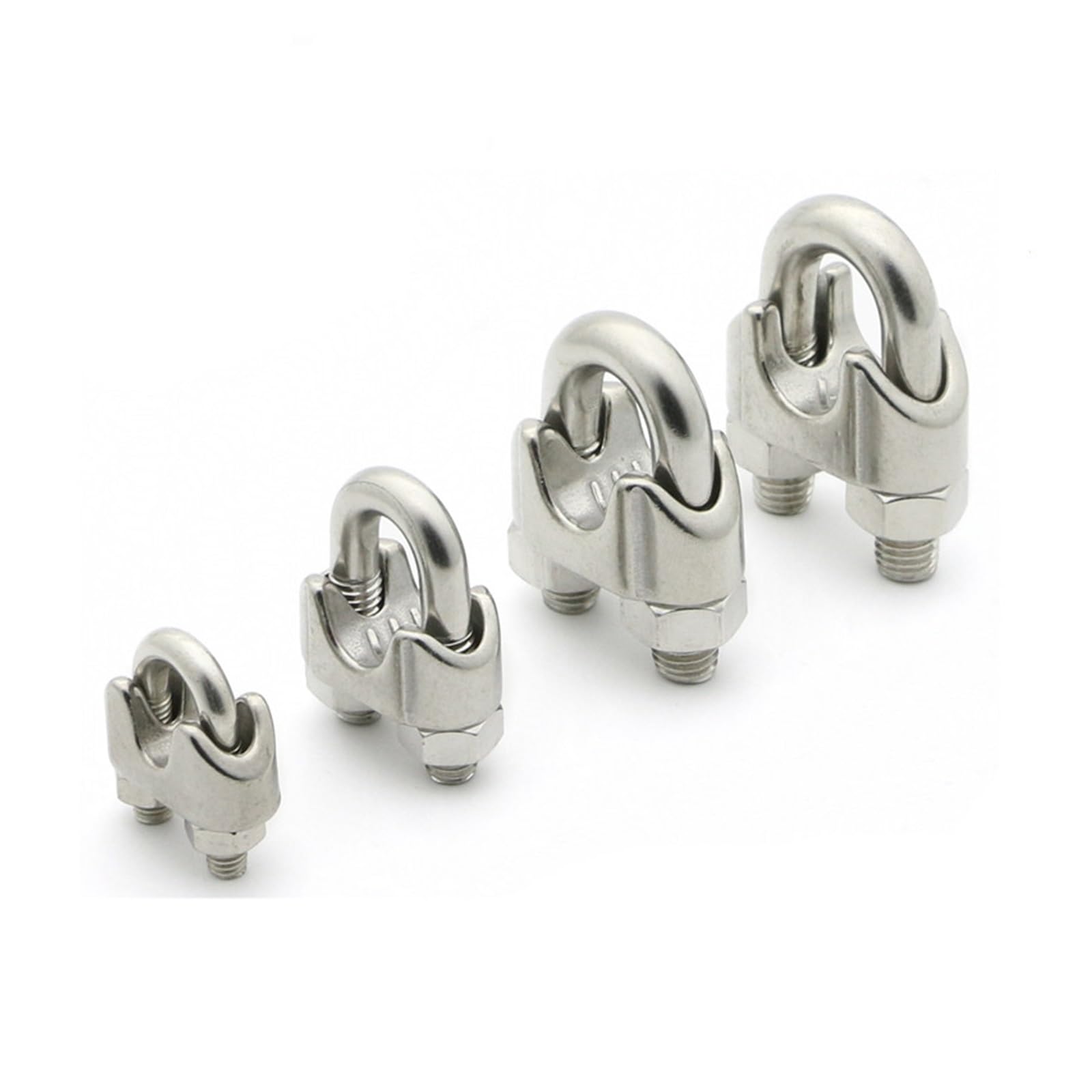 Morsetti for cavi in ​​acciaio inossidabile 304, morsetti a U, bulloni for, ferramenta for rigging M2 3 4 5 6 8 10 12 14 16 18(M22 (1PCS))