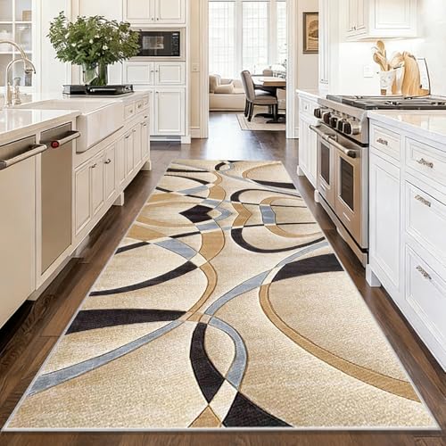LzreXnvoFxg Tapis de Cuisine Moderne Tapis de Couloir Antiderapant 70 x 200 cm Tapis de Cuisine Devant Evier Lavable Tapis d Entree Interieur Tapis de Passage pour Salon, Chambre, Cuisine et Couloirs