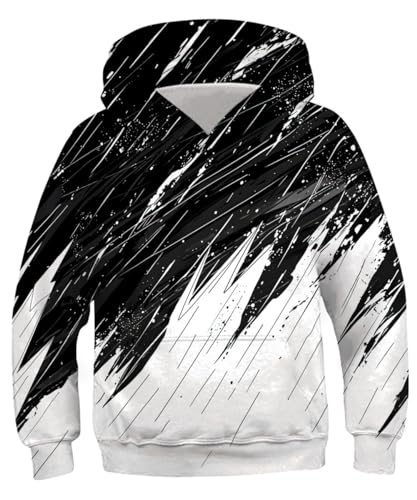 Image of Lovekider Boys Hoodies Sweatshirt Cool 3D Print Pullover with Big Pocket for Kids Fashion Warm Winter 6-16 Years