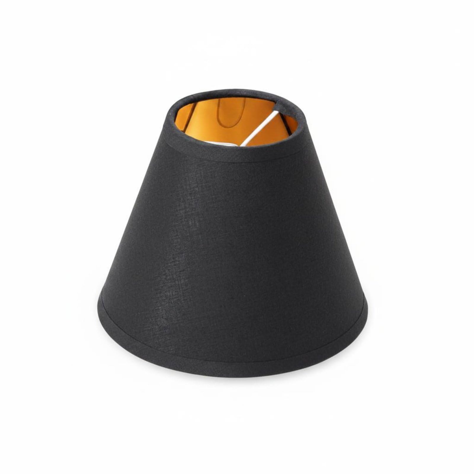 ATORSE Decorative Chandelier Shade Easy to Install Textile Lamp Shade Soft Light Cone Lampshade, Black-image-29
