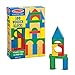 Melissa & Doug Wooden Building Blocks Set - 100 Blocks in 4 Colors and 9 Shapes - Classic Kids Toys, STEAM Toy, Colored Wood Blocks For Toddlers Ages 2+