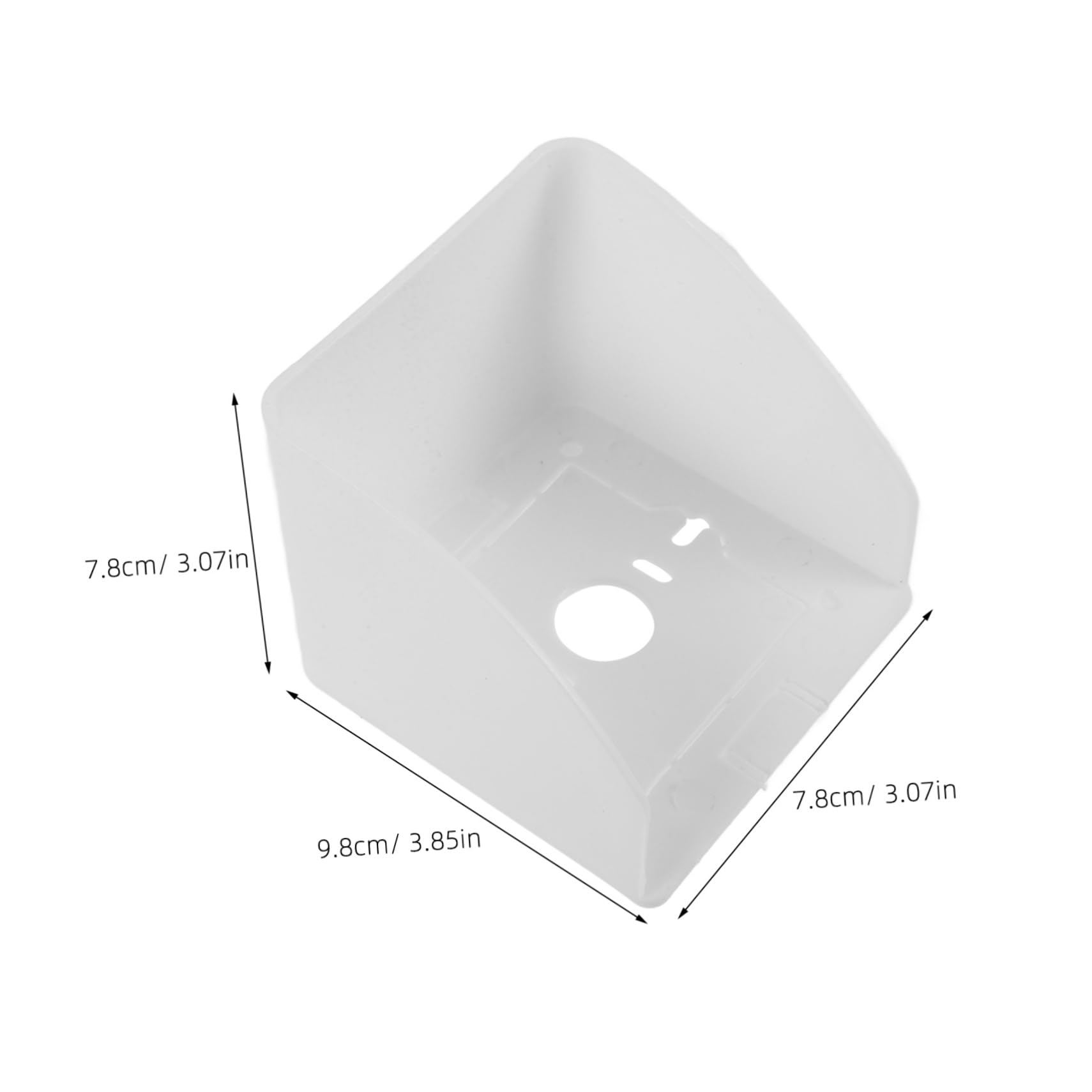 COOLHIYA 10pcs Plastic Outdoor Socket Protector Electrical Outlet Plate Wall Socket Case Outlet White