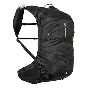 00's SALOMON リュック　ブラック　イエロー Salomon Vintage Light Backpack Medium Black Yellow Trail