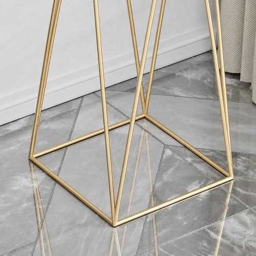 Image of LIBAN Modern, Stylish Metal Planter with Stand for Indoor & Outdoor Plants | Tall Plant Pot for Living Room, Balcony, Garden | Decorative Floor Flower Pot (Set of 1) (Gold)