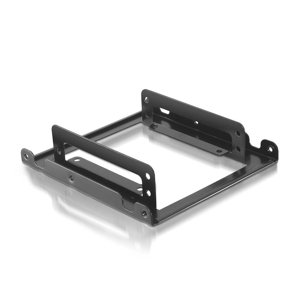 NANOCABLE Adaptateur métallique 3.5" pour Deux disques durs 2.5"
