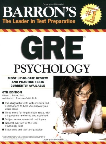 Barron's GRE Psychology: Graduate Record Examination in Psychology (Barron's: The Leader in Test Preparation)
