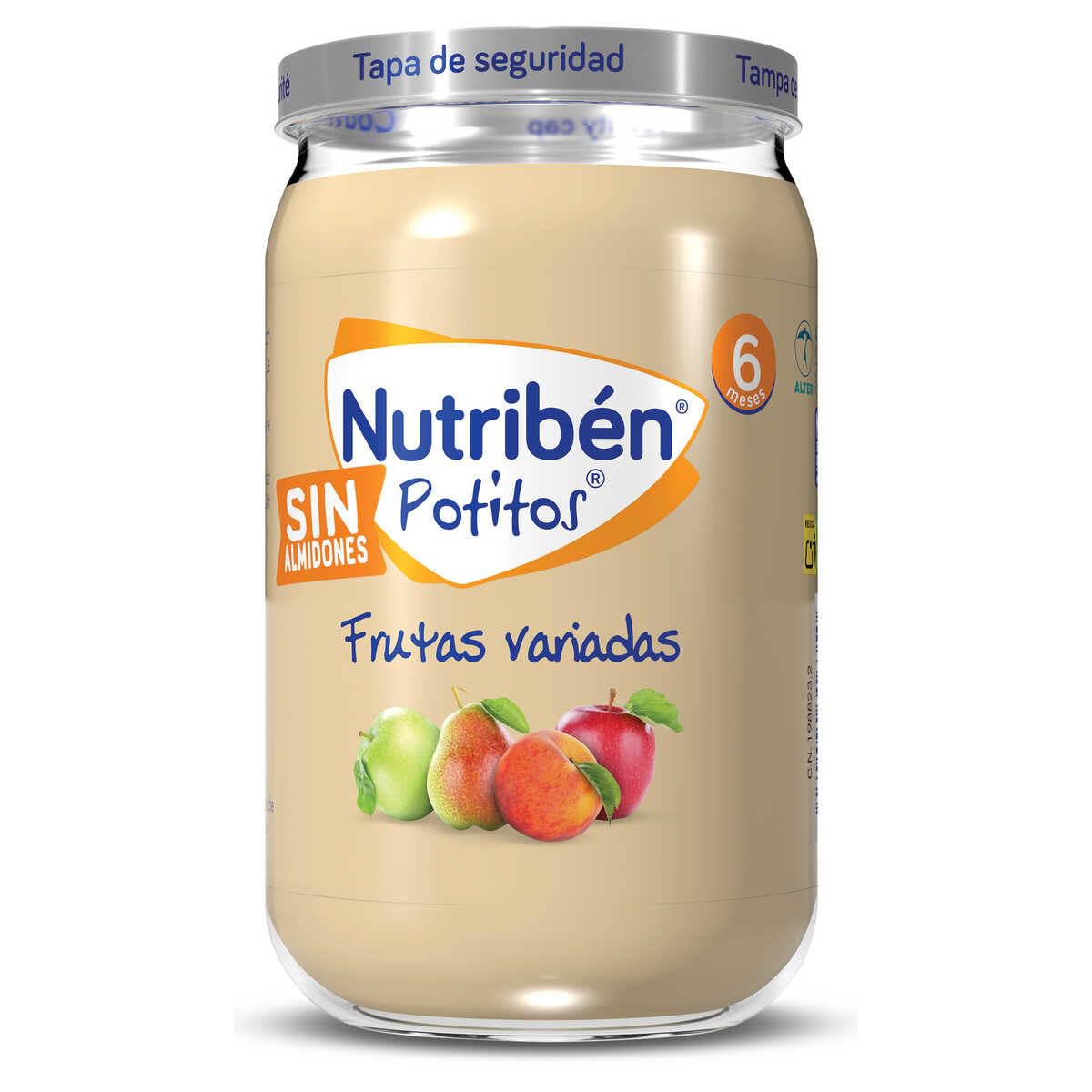 Nutribén Pack 24 Potitos variados Arroz con Pollo Menestra Verdura con Pollo y Ternera Guisantes zanahorias merluza Frutas Variadas 6 Meses 24x235gr