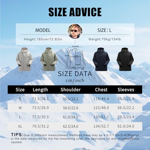 Image of 2024 Autumn New Outdoor Jacket Men's Windproof and Waterproof Hooded Jacket Mountaineering Coat
