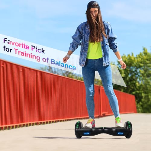 Image of FLYING-ANT Self Balancing Scooter, 6.5 inch Two-Wheel with Bluetooth and Flashing LED Lights