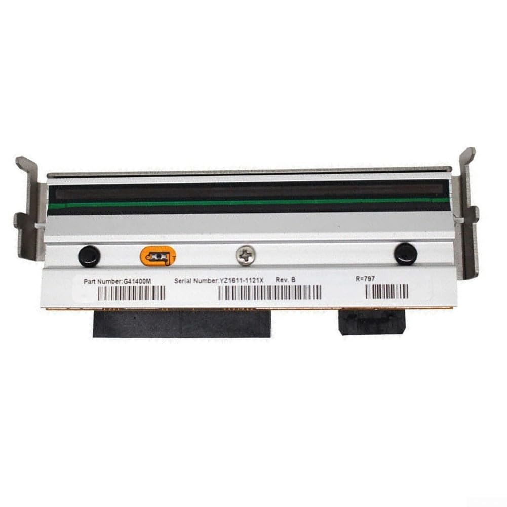 Testina di stampa termica G32432M per stampante di codici a barre Zebra 105SL Risoluzione 203 dpi Stampa a bassa temperatura ad alta velocità Stampa di etichette trasparenti Standard in metallo