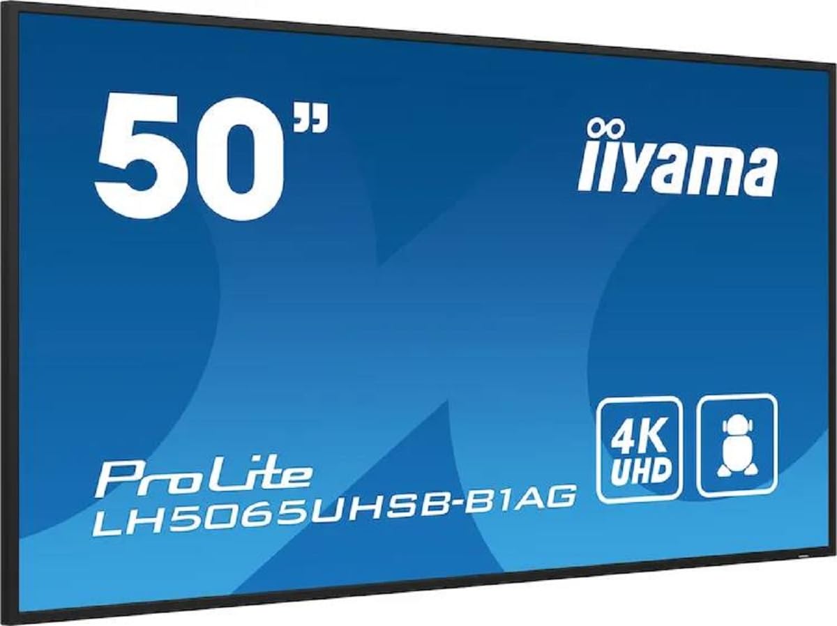 IIYAMA - PUBLIC DISPLAY 50IN 3840X2160 9.5MS LH5065UHSB-B1AG 5000:1 HDMI DP