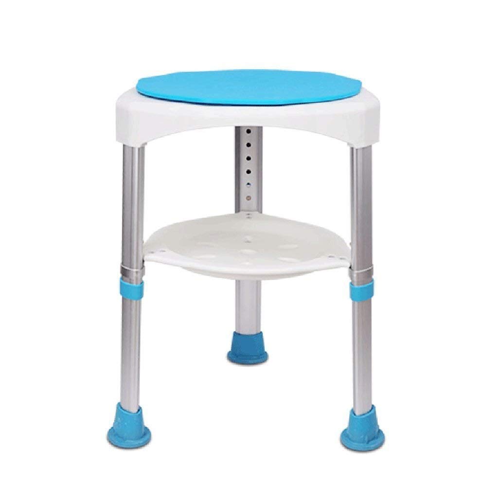 Silla de ducha giratoria para evitar resbalones con altura ajustable