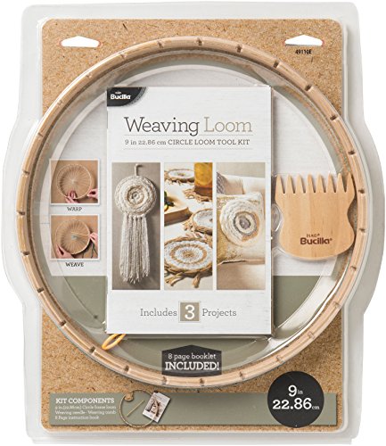 Bucilla Weaving Loom Kit, 9 in, Circle Loom Tool Kit