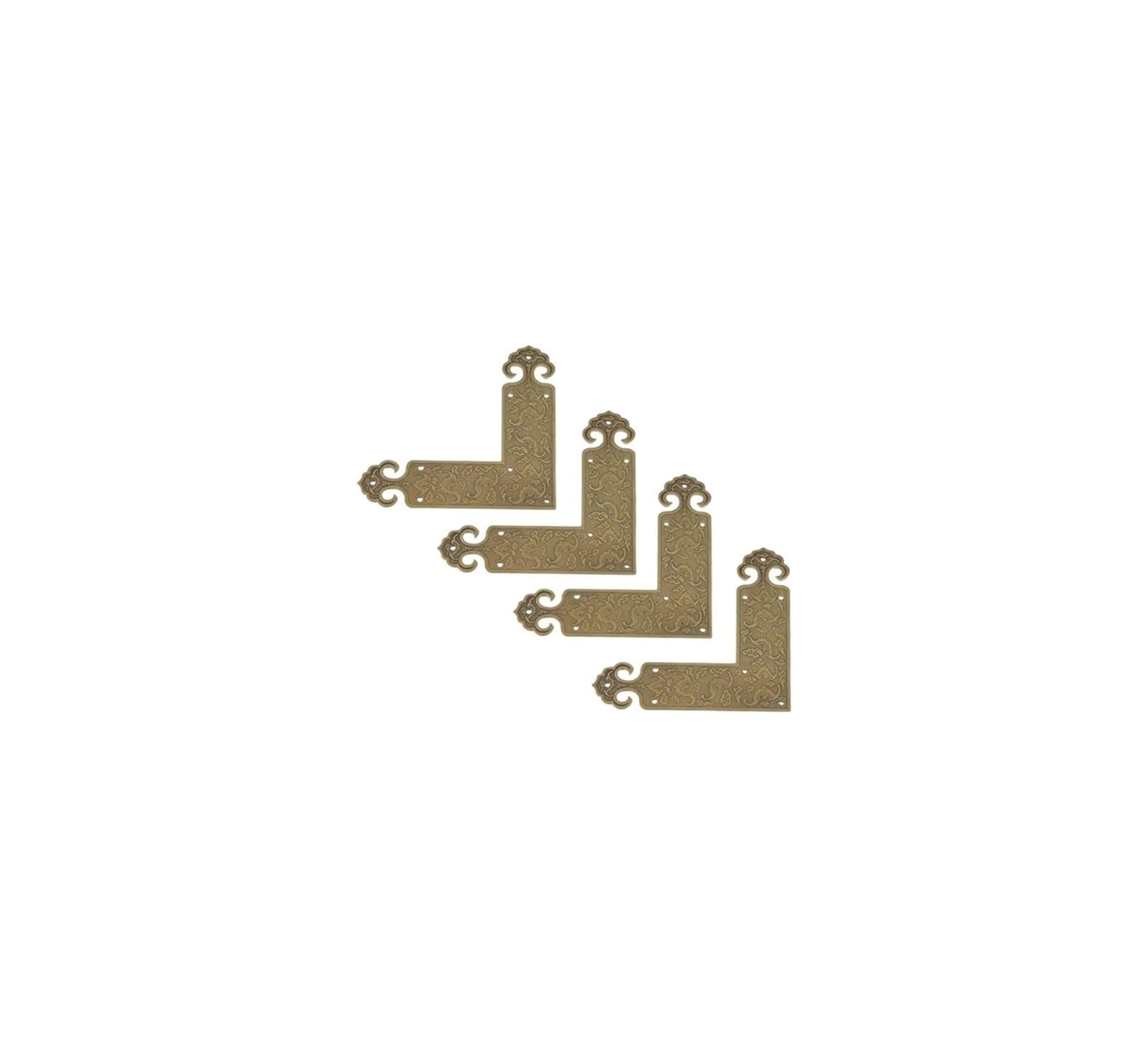 Lote 4 Protectores Esquina Decorativos, para Metal(Bronze)