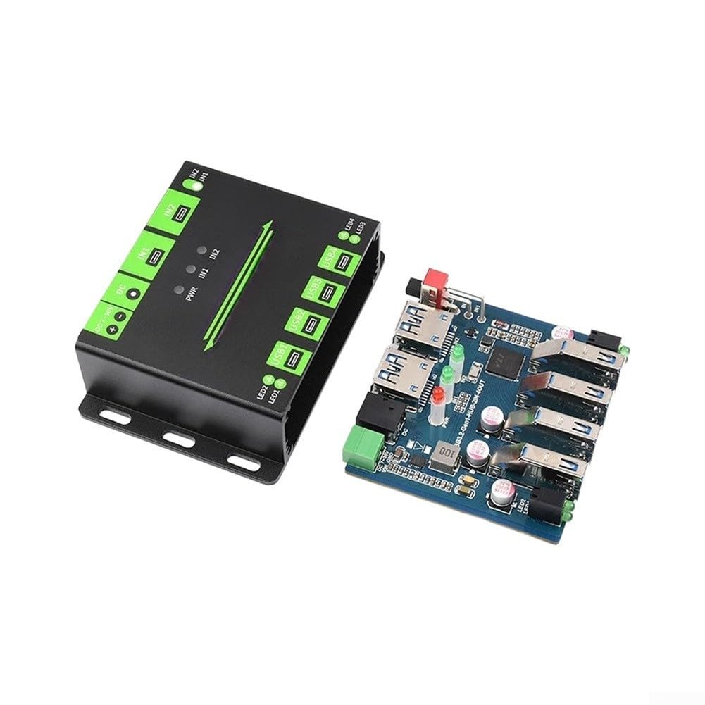 Hub USB de entrada dual 4 puertos 5Gbps para protección esd Entrada dual