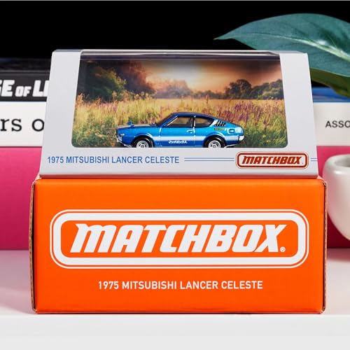 Matchbox Collectors 1975 Mitsubishi Lancer Celeste miniatura 7