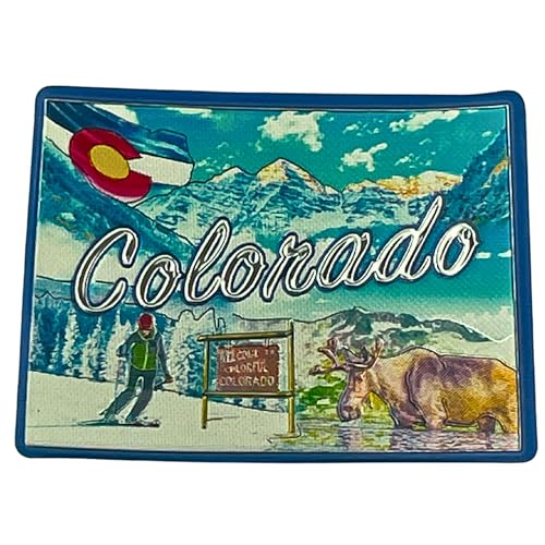 Imán decorativo premium Colorado souvenir 2.5 pulgadas