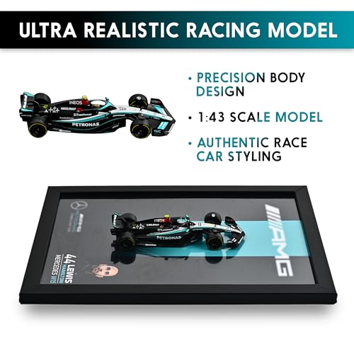 Image of CodersParadise 3D F1 Racing Wall Art Frame - W15 Inspired Black & Silver Open Wheel Formula Model Display - Motorsport Decor for Bedroom Office Garage Man Cave - Racing Gift for Car Enthusiasts & Collectors