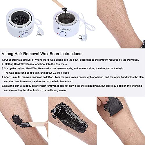 Image of Meesh Bean Wax For Men And Women | Hard Wax Beans for Painless Hair Removal, Brazilian Waxing for Face, Eyebrow, Back, Chest, Bikini Areas, Legs At Home (100Gm)