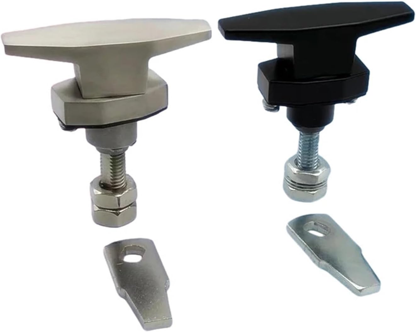 304 Stainless Steel Or Zinc Alloy Compression Handle Lock Chassis Cabinet Electric Control Box Compression Rotation Lock 1Pcs(MS0016-Zinc Alloy)