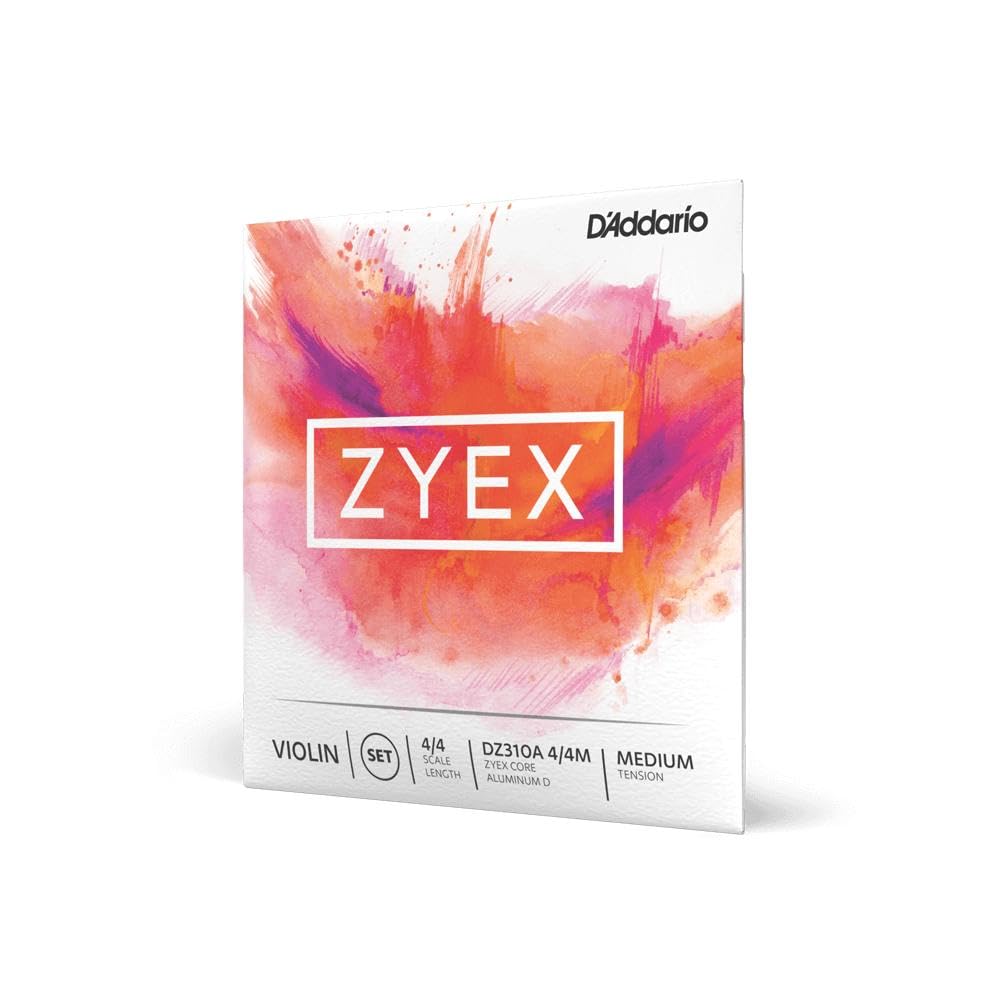 D'Addario DZ310S-4/4M Zyex Violinen Saitensatz synthetische Faser 4/4 Medium