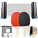 Ensemble de Tennis de Table, Ping Pong Racket Kit,1 Filet de Tennis de Table, 3 Balles de Ping-Pong, 1 Paire de Pagaies de Tennis de Table, Accessoire Rétractable, Pince à Clip Portable