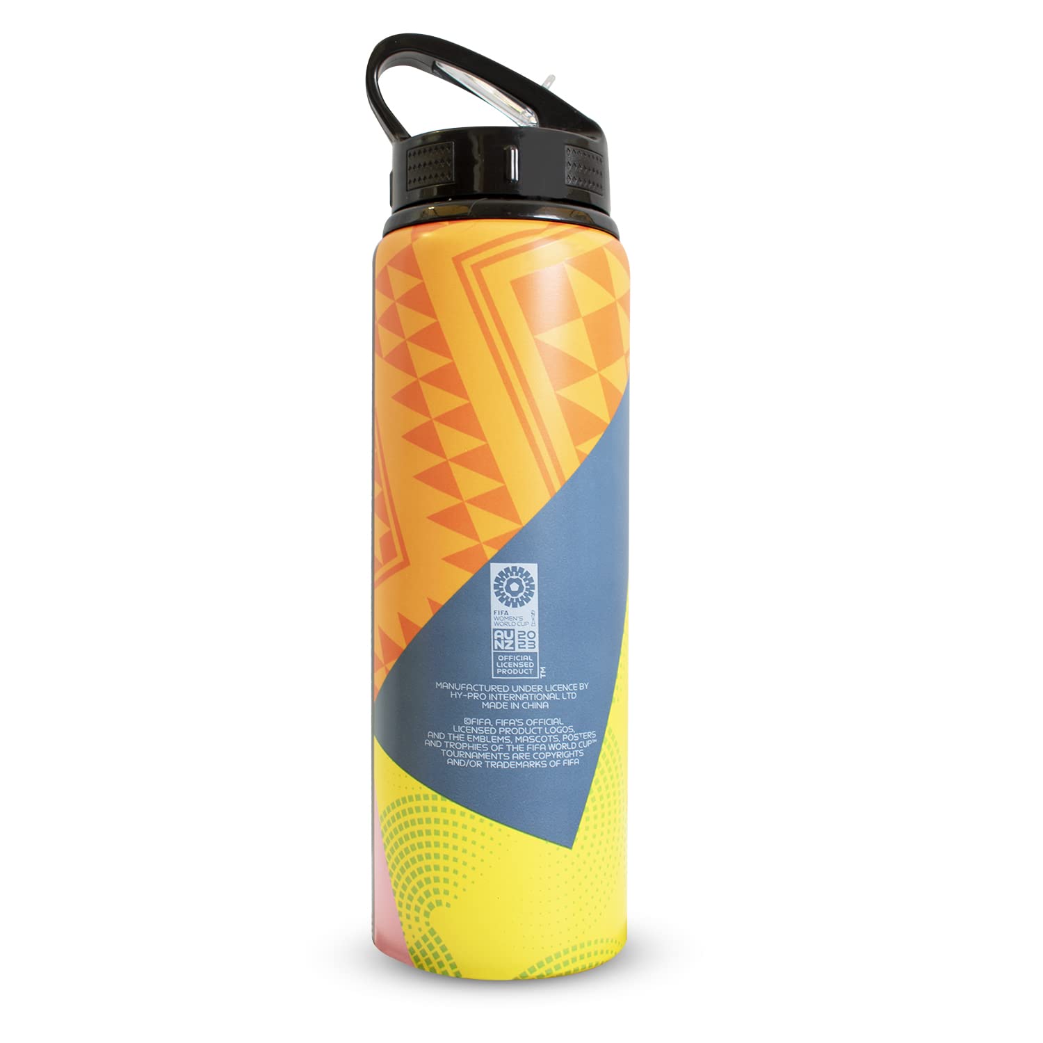 FIFA Women's World Cup 750ml Aluminium Sports Water Bottle with folding straw, Multi, 750 ml - Image 3
