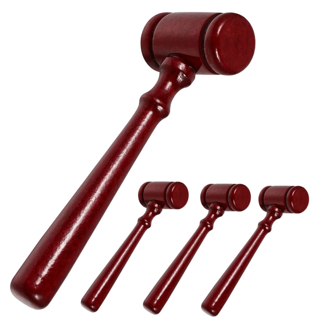 DIYEAH Judge Hammer Prop Role Play Plaything for Boys and Girls Wooden Hammer Toy for Hand Training Exercise