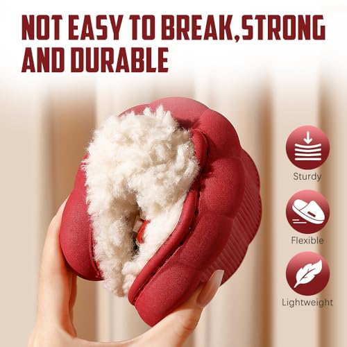 Slippers for Women,Fuzzy Memory Foam Slippers Letter Plush Lightweight Warm Slip On Home Slippers Fluffy Furry House Shoes Indoor Outdoor Slide Slipper2