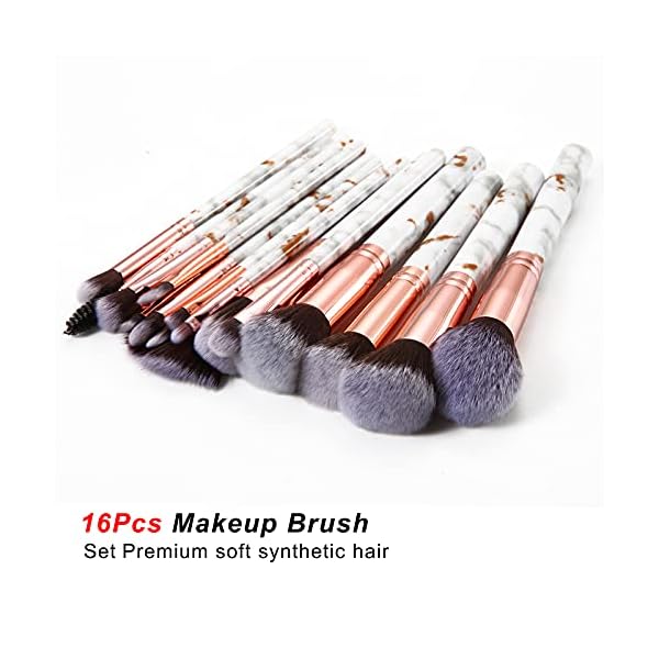 Pinselset Makeup DUAIU 16 Stück Professionelle Make Up Pinsel Set – Bild 3