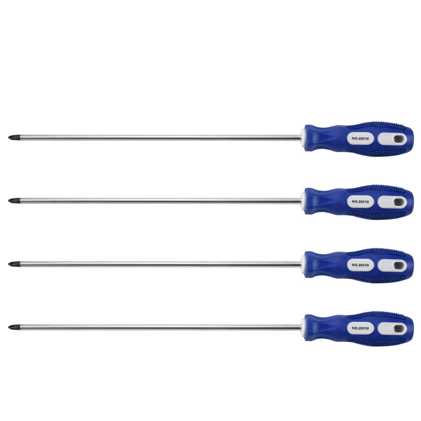 Jnchdghwa As Shown 4Pcs 12 Inch Length Shank 6Mm Magnetic Tip Head Screwdriver