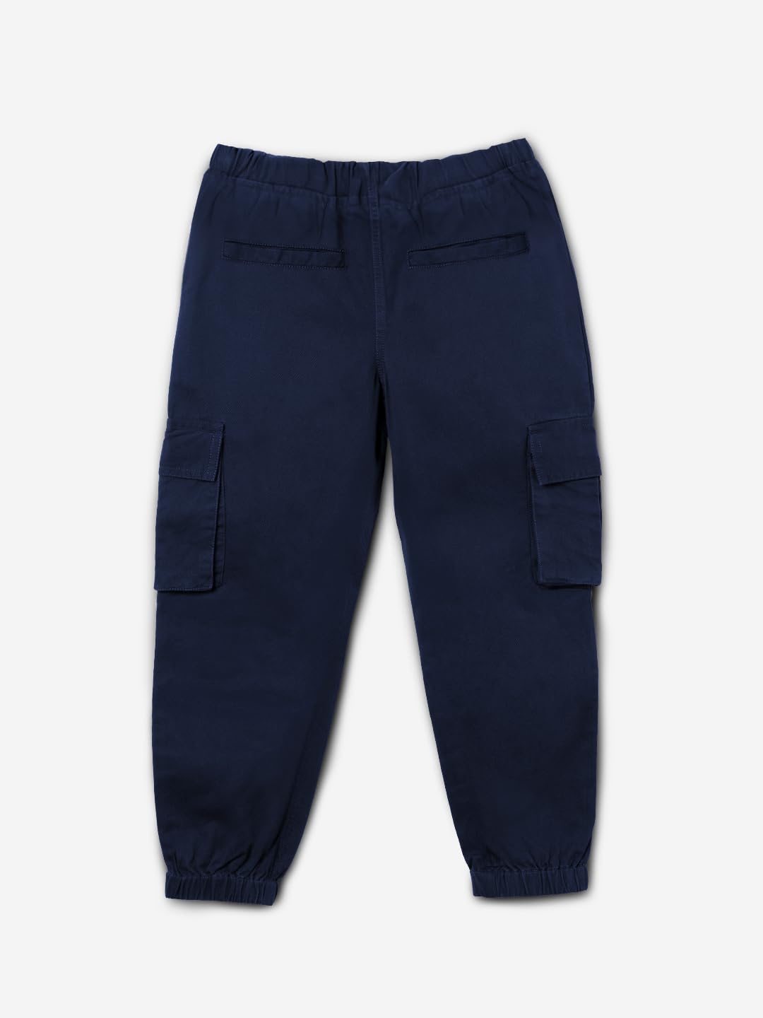 The Souled Store Solids: pantalones deportivos cargo de algodón con cordón para niños