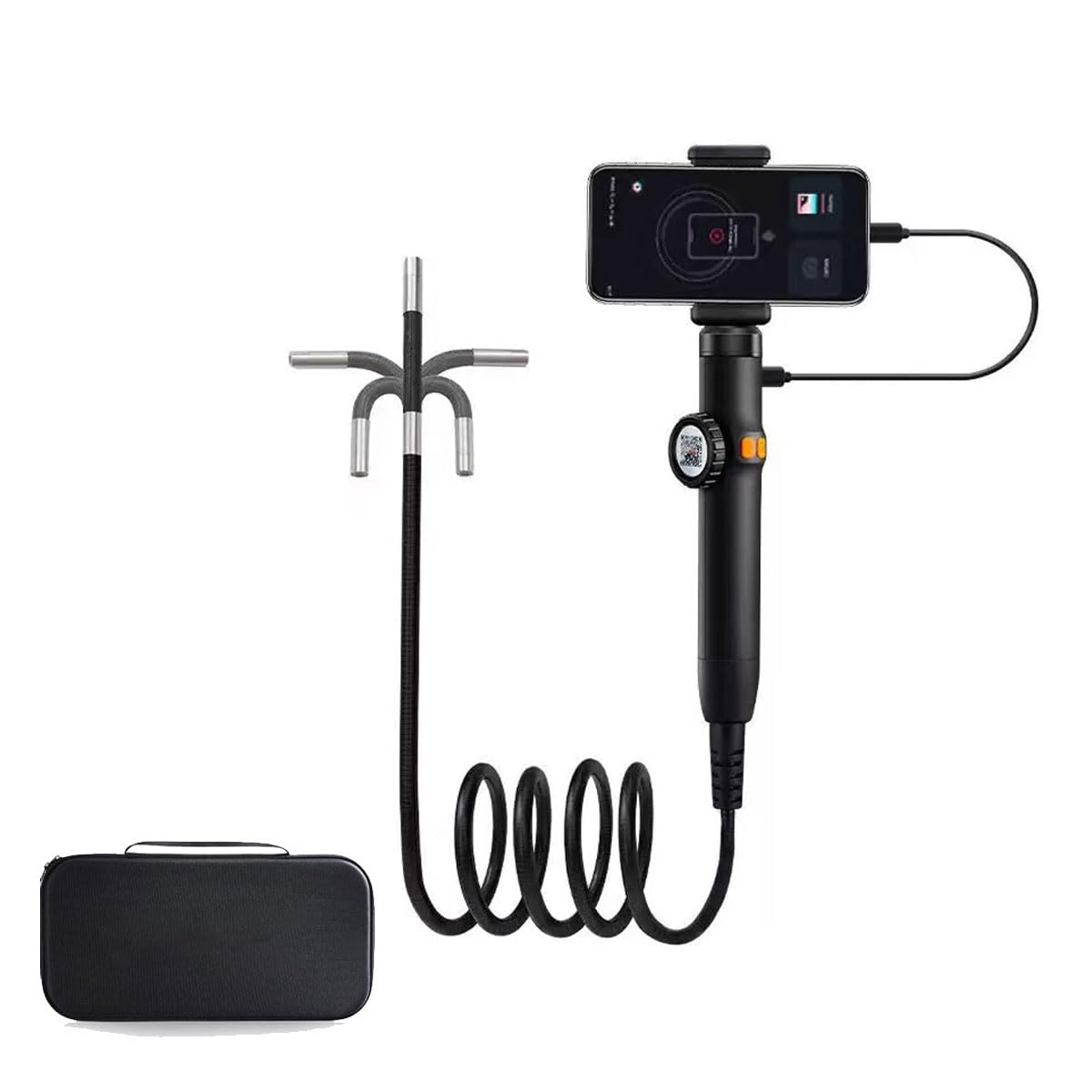 Amazon.co.jp: 先端可動式ファイバースコープ 工業内視鏡カメラ 内視鏡