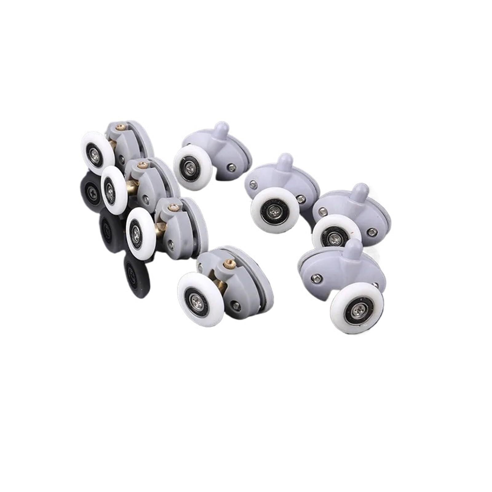 Wangshaowei 8Pcs Shower Door Rollers 4/ Oval 23Mm 25Mm Nylon Single Pop Up Pulley Runner Wheel Shower Cabin Sliding Glass Door Rollers(,23Mm)