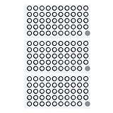 1200 Pcs 3D Scanning Tracking Markers Dots, 6mm ID 10mm OD High Reflective Diffuse Reflection 3D Positioning Target Stickers, Reference Point Markers for Industrial Interest