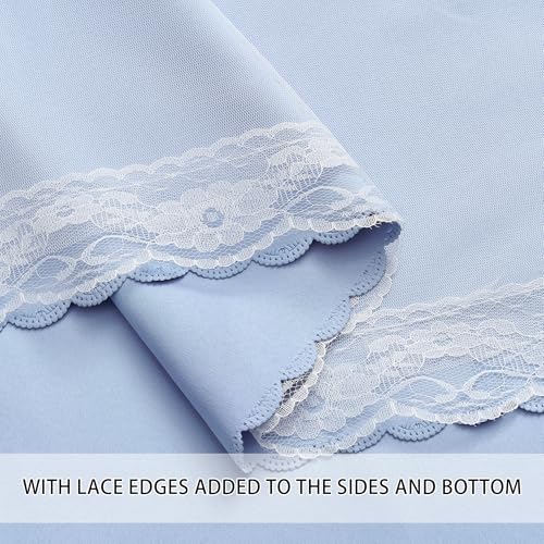 Image of XiDi Blackout Short Curtain 2 Panels for Kitchen Cafe Light Blue Cut Out Hollow Star Curtains for Bedroom Girls Kids W42 x L45 Thermal Insulated Grommet Top Thermal Insulated Window Treatments 34x54