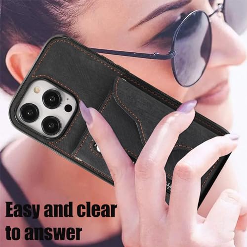 Housse iPhone 15 Pro noire protégeant l'écran et vos cartes - 6