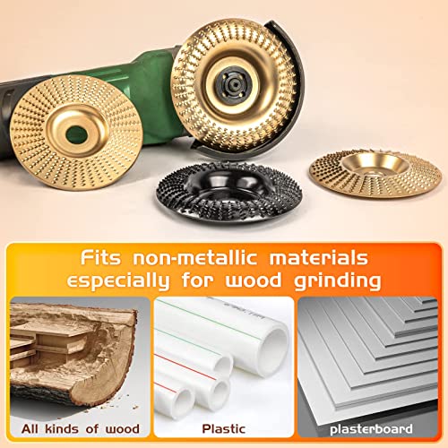 Blekoo 001 4Pc Angle Grinder Wood Carving Disc Set thumb #5