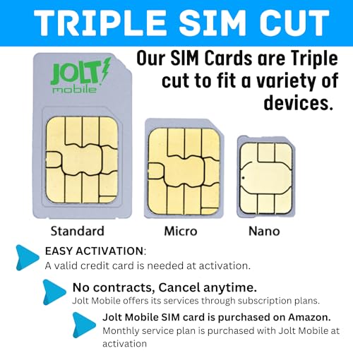 image for SpeedTalk Mobile Jolt Mobile $5 Prepaid No Contract Sim Card for GPS T
