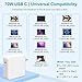 Charger for MacBook Air 15 13 Inch Mac Book Pro14 Inch M5 M4 M3 M2 M1 2026 2025 2024 2023 2022 2021 70W USB-C to Mag 3 Power Adapter Include 6.6FT Type C to Magnetic 3 Cable [Original Quality]