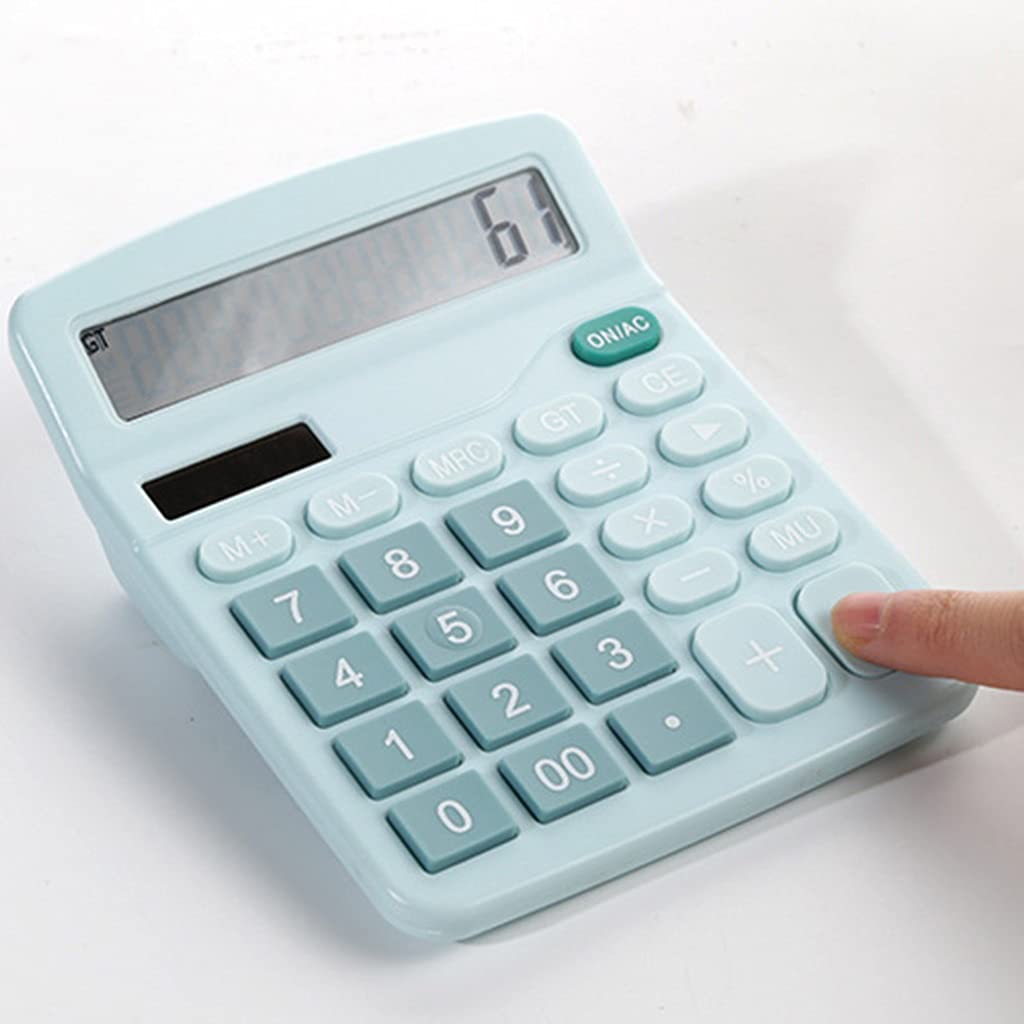 FMURY - Calculadora electrónica de 12 dígitos LCD de pantalla grande para escritorio, calculadora para el hogar, oficina, escuela, herramientas de contabilidad financiera (D)