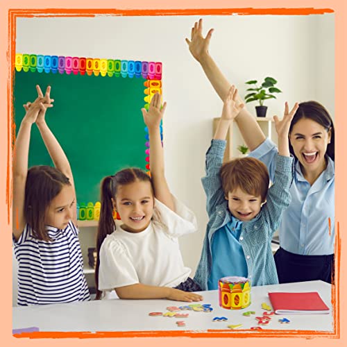 Image of 60 Feet Bulletin Board Borders, Colorful Crayon Die-Cut Rolled Border Trim Decoration Borders for School, Classroom & Offices