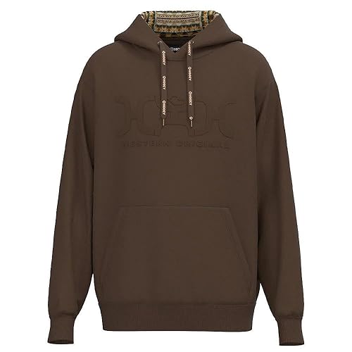"Legendary" Hoody Brown w/Interior Aztec Detailing