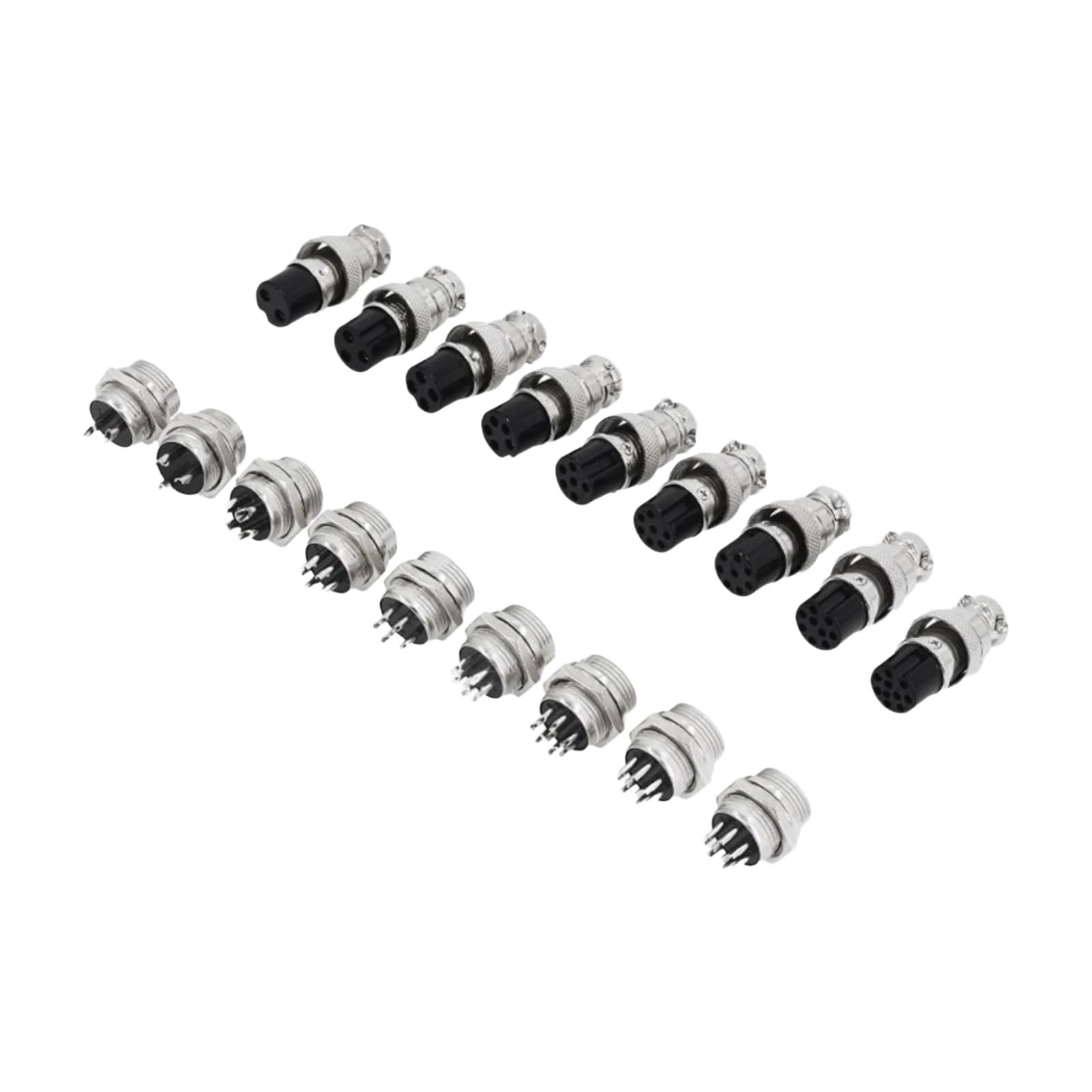 Conectores GX16 de 15 pines para reparar y montar paneles de control, 10 uds