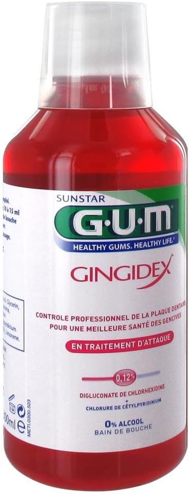 Gingidex Bain de Bouche Traitement d'Attaque Anti-Plaque - 300ml