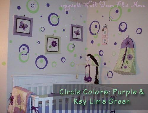 Miniatura 2 de Vinilo adhesivo de pared gris cálido, círculos, burbujas, puntos 25+ PC