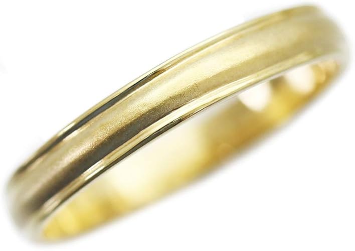 Amazon | 結婚指輪 K10イエローゴールド K10YG シンプル つや消し 