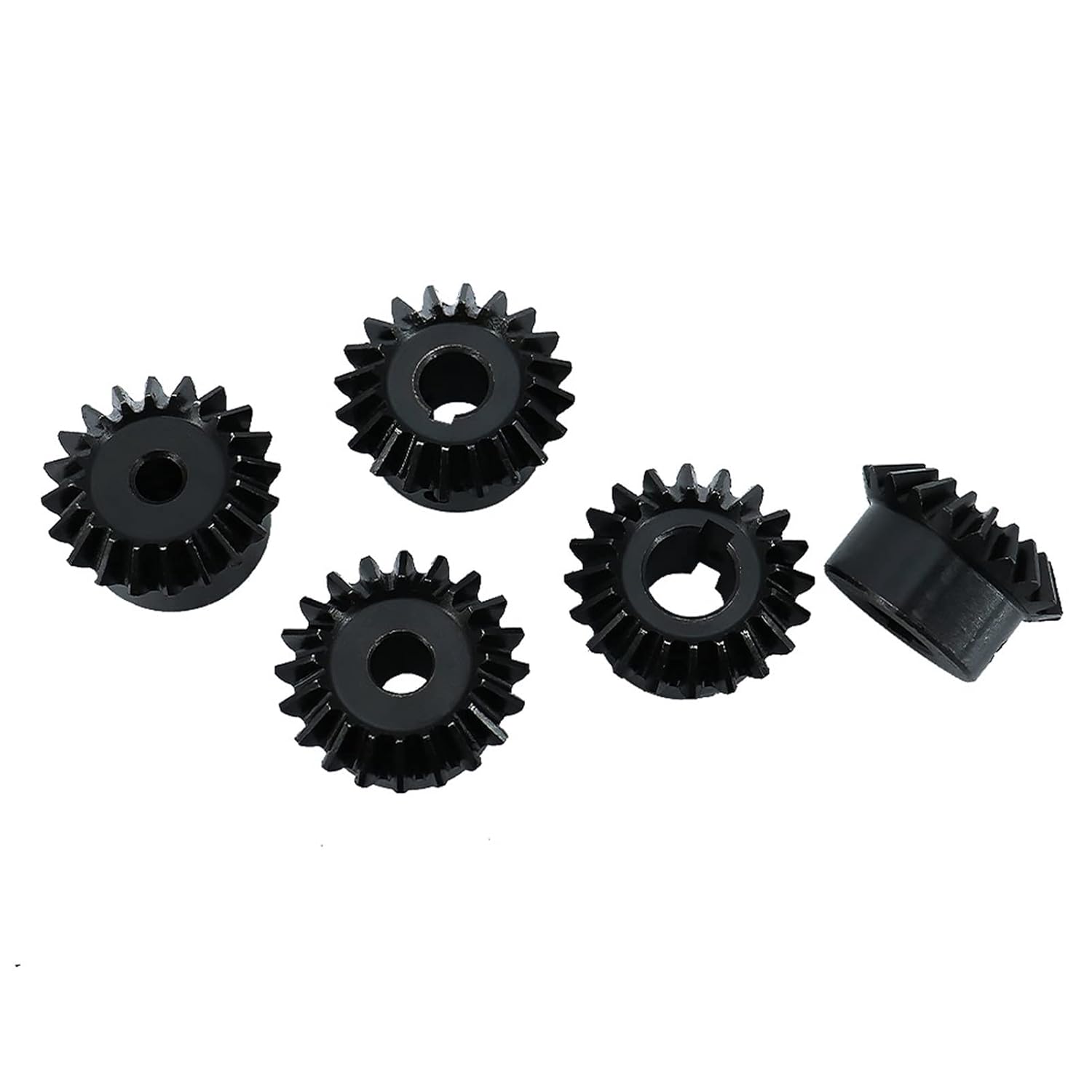 2pcs 8-19mm Inner Hole Bevel Gears M5 2 Module 20 Teeth 90 Degree Steel Gears for Mechanical Transmission(16mm with Key 5 20 Teeth)